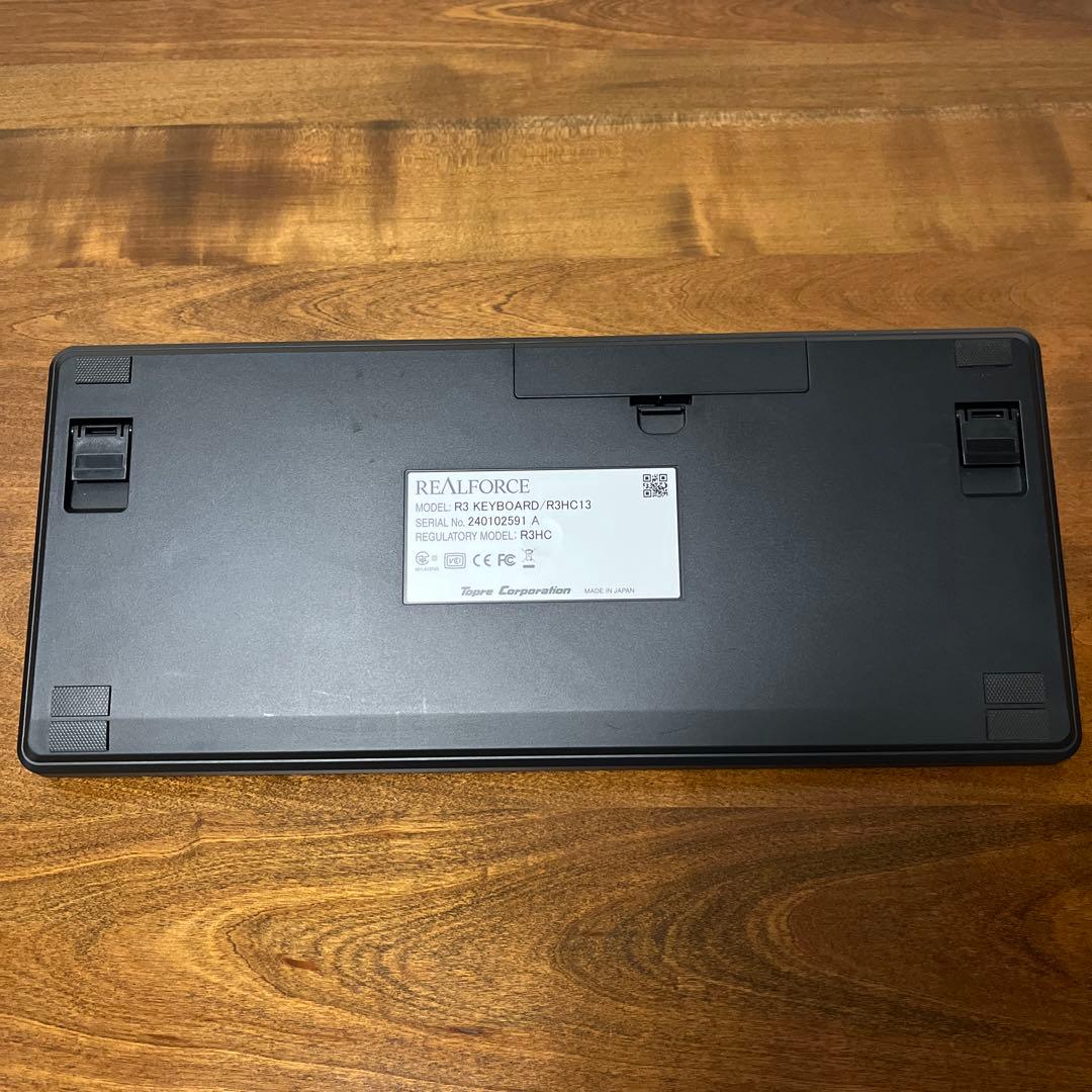 REALFORCE R3HC13 日本語配列 ブラック 静音 キースペーサー付