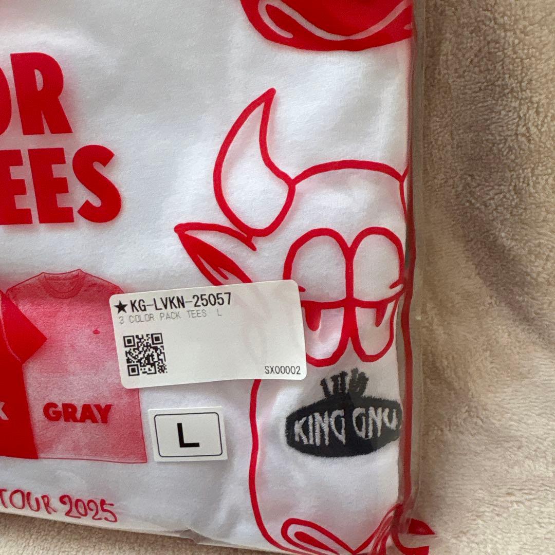 King Gnu 3COLOR PACK TEES Tシャツ Lサイズ