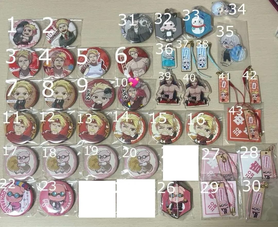 ドズル社 缶バッジ キーホルダー