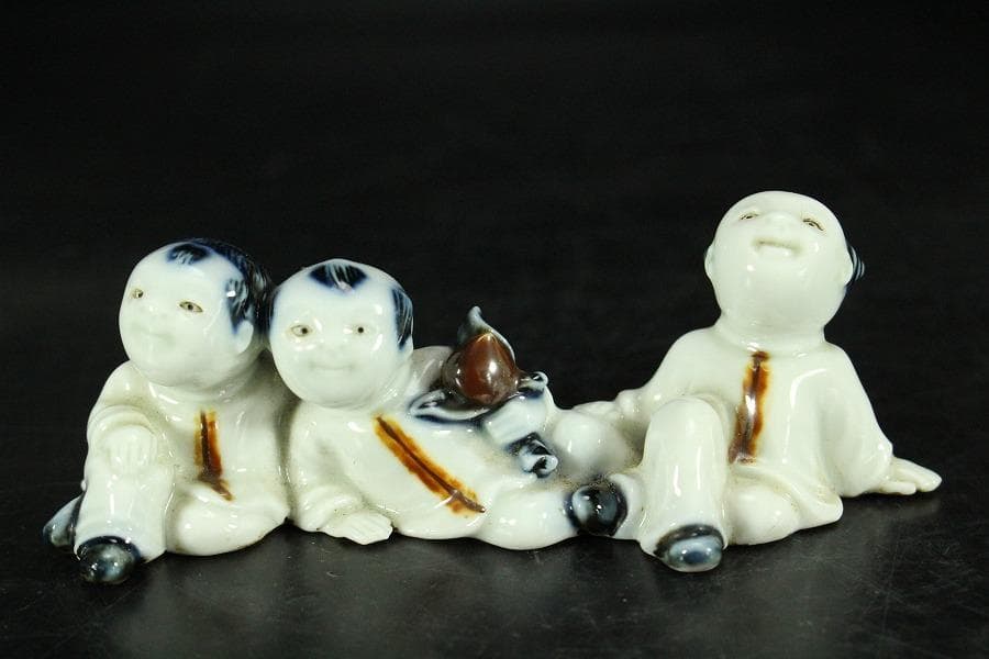 古平戸 唐子 筆架 文房具 時代物(K-YC455) - WWW.HIGHSINCE.COM