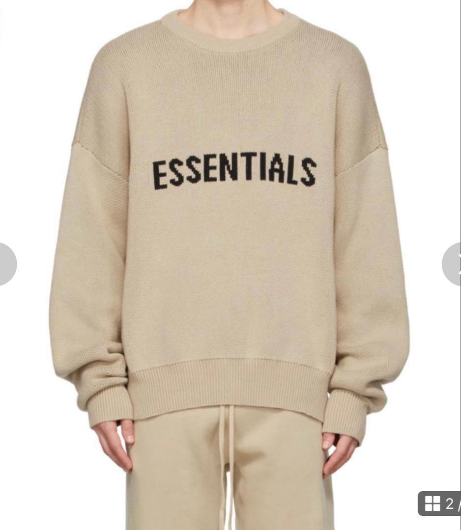 エッセンシャルズ SSENSE 限定 ベージュ プルオーバー セーター M