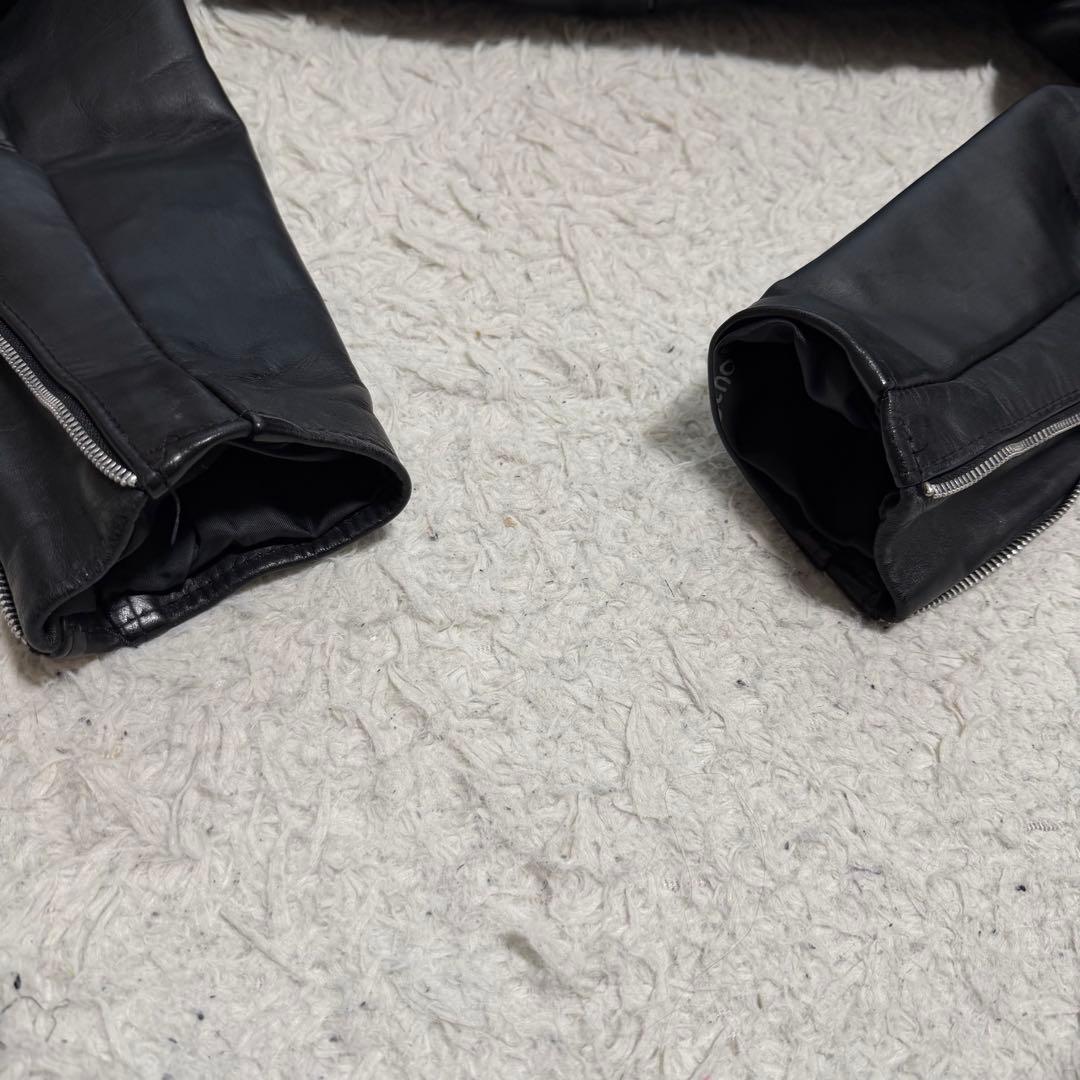 美品Lサイズ相当 ショット 618 シングルライダースジャケット ライナー