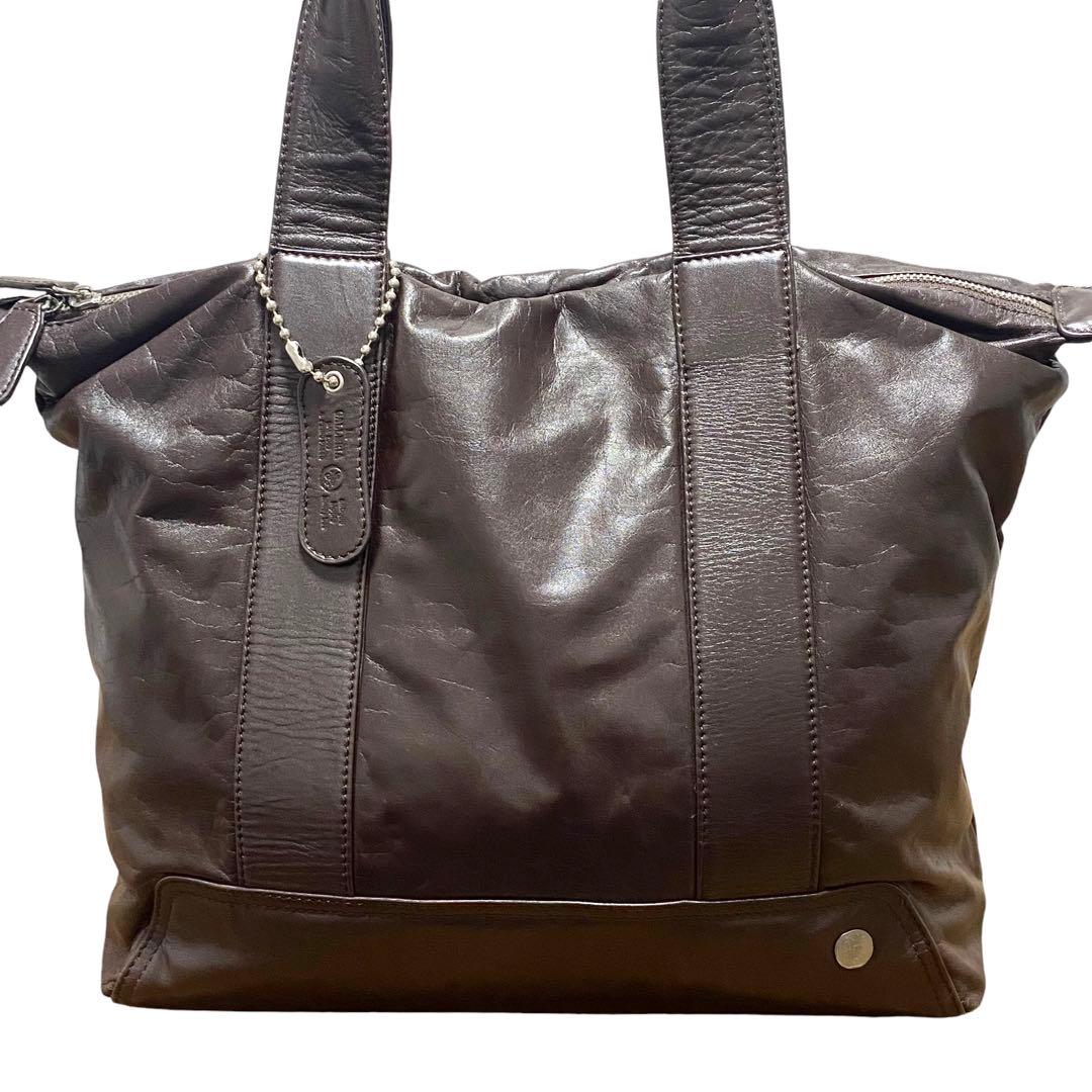 La GALLERIA ラガレリア　メンズ　レザートートバッグ　ブラウン　青木鞄 la GALLERIA（ラ・ガレリア） 最大53%☆2/27〜 青木鞄 財布 二つ折り