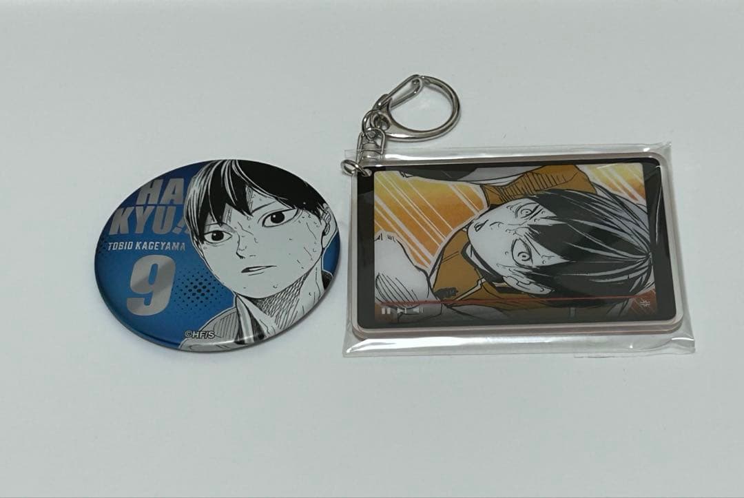 ハイキュー!! FAN PARK 影山飛雄 缶バッジ キーホルダー 2セット