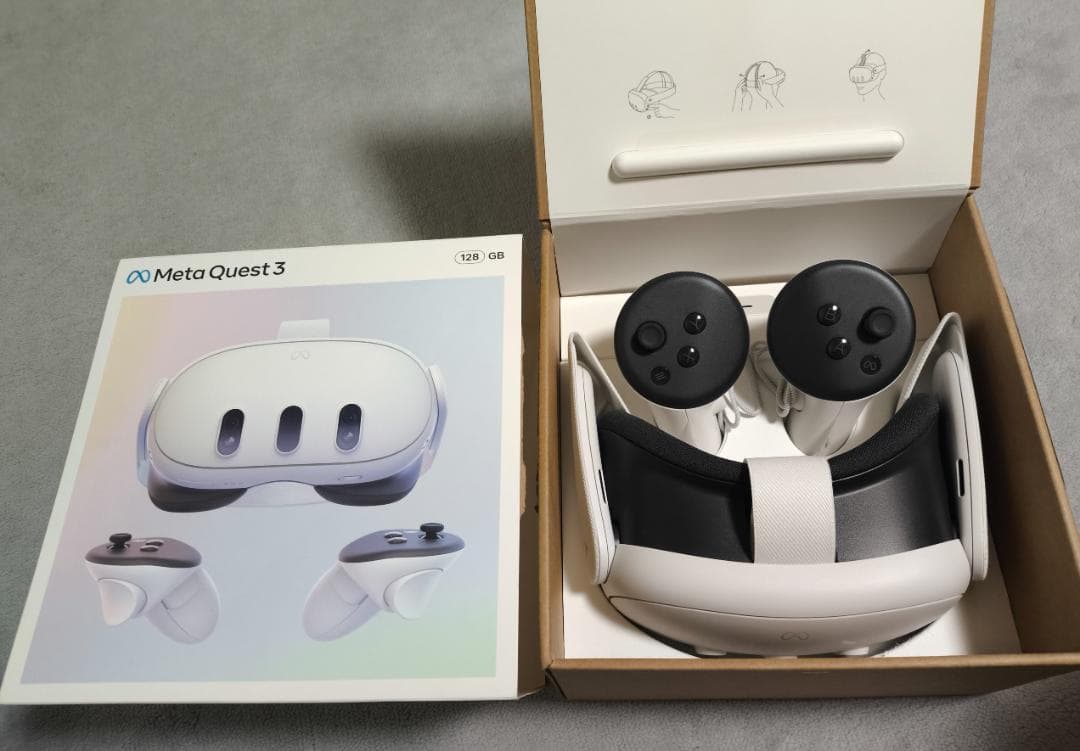 Quest3 128GB (おまけ付き) Meta Quest 3 128GB オールインワン VRヘッドセット | パンダスタジオ