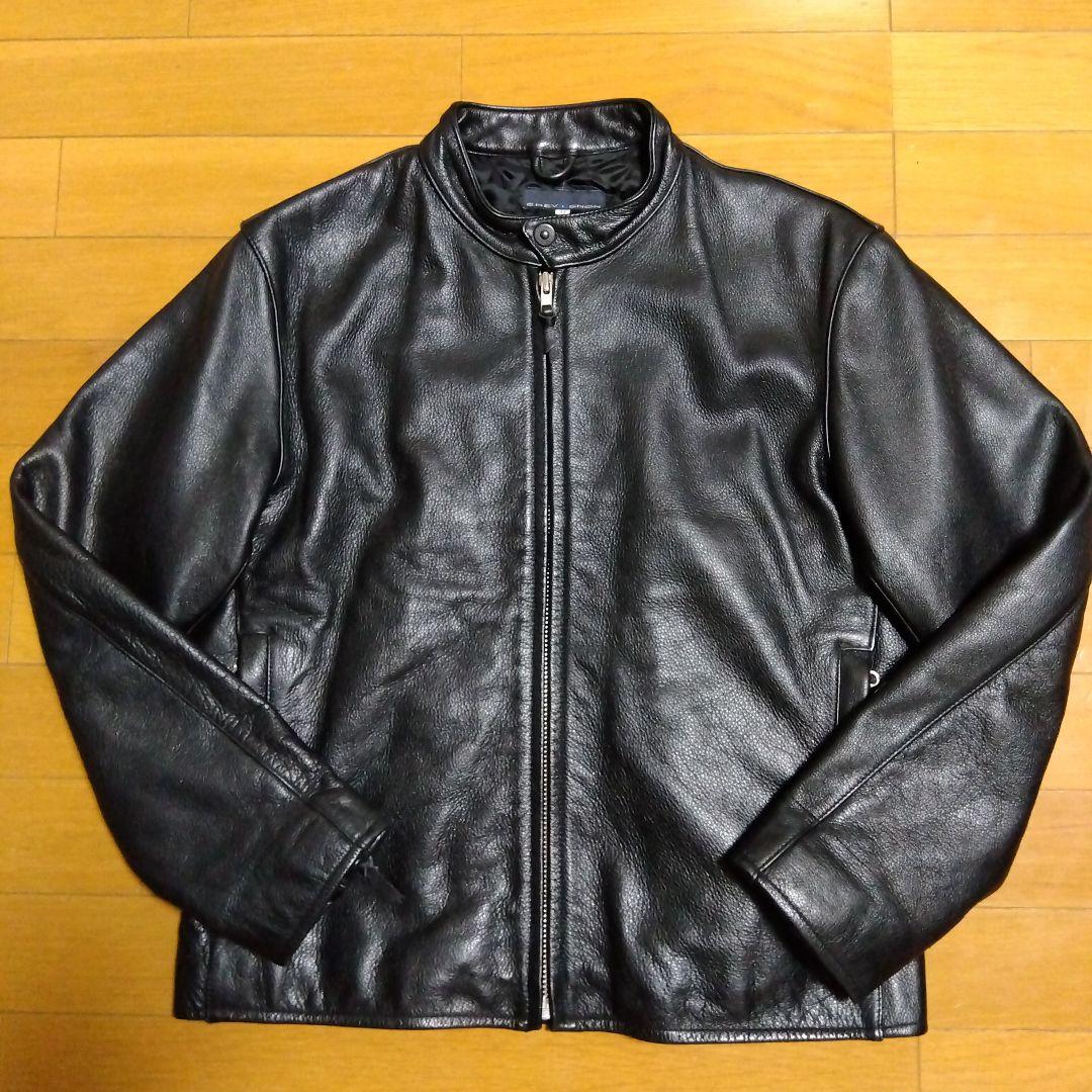 【極美品‼️】CHEVIGNON シェビニオン　レザーライダースジャケット 80年代 size : M【CHEVIGNON】シェビニオン レザージャケット ダブル