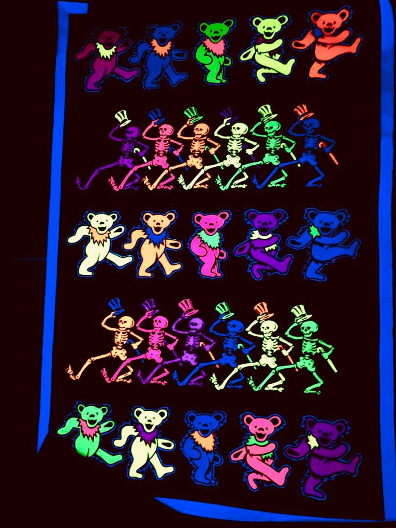 ♠︎グレートフルデッド♠︎90s ♠︎ビンテージ♠︎蛍光ブラック