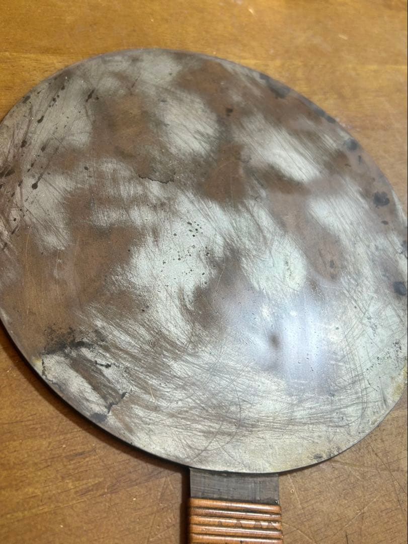 銅鏡 天下一 岩井丹波守正保 鶴松図 古鏡 レトロ 壁掛け 鋳銅 - メルカリ