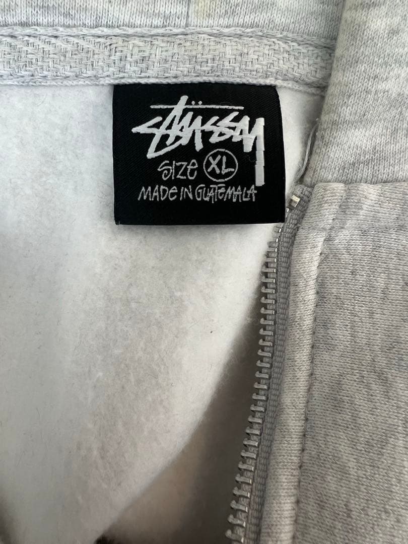 Stussy グレー ジップアップパーカー｜Amazon.co.jp: [ステューシー