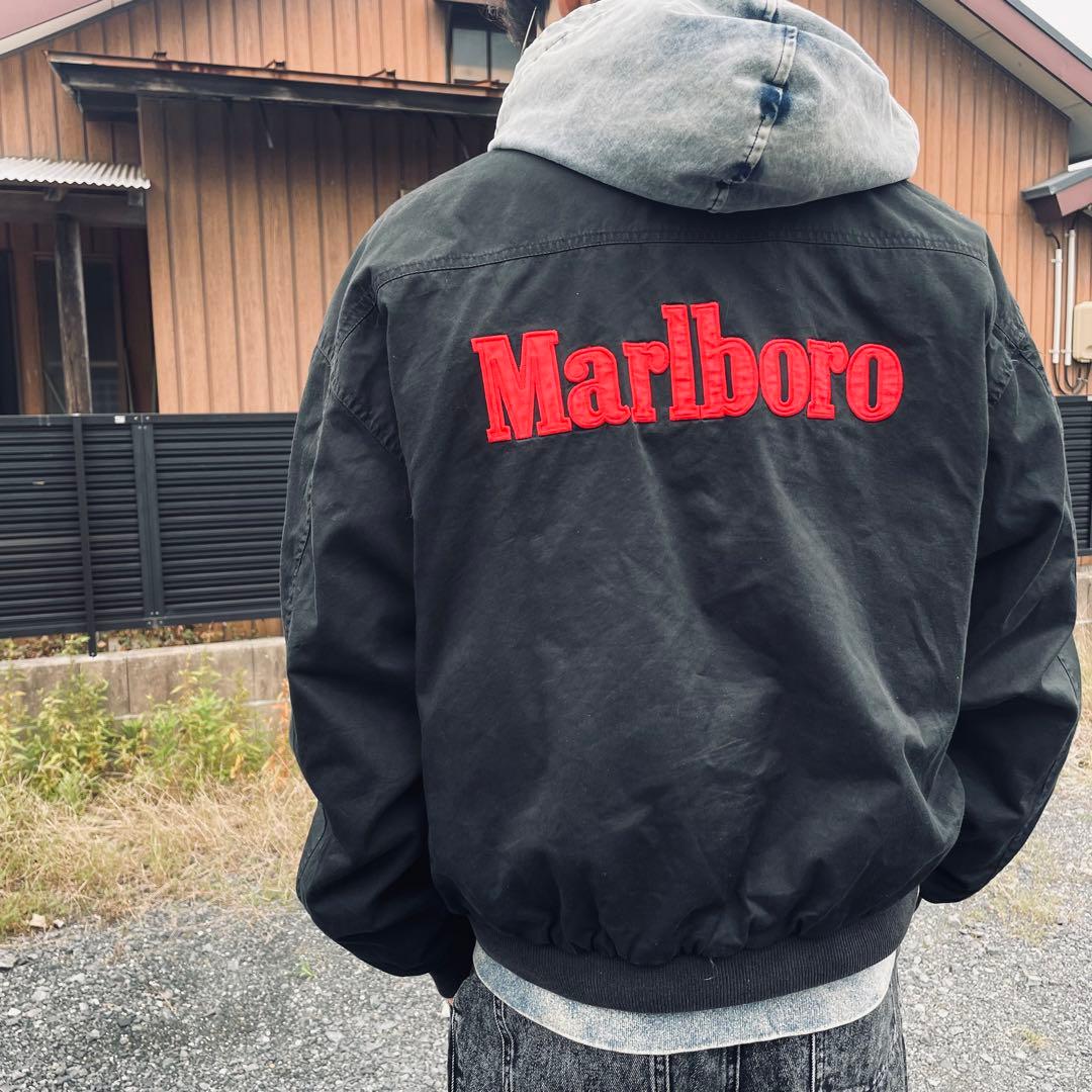 伝説級90s奇跡の1着 Marlboro マルボロ MA-1 ブルゾン Lサイズ - メルカリ