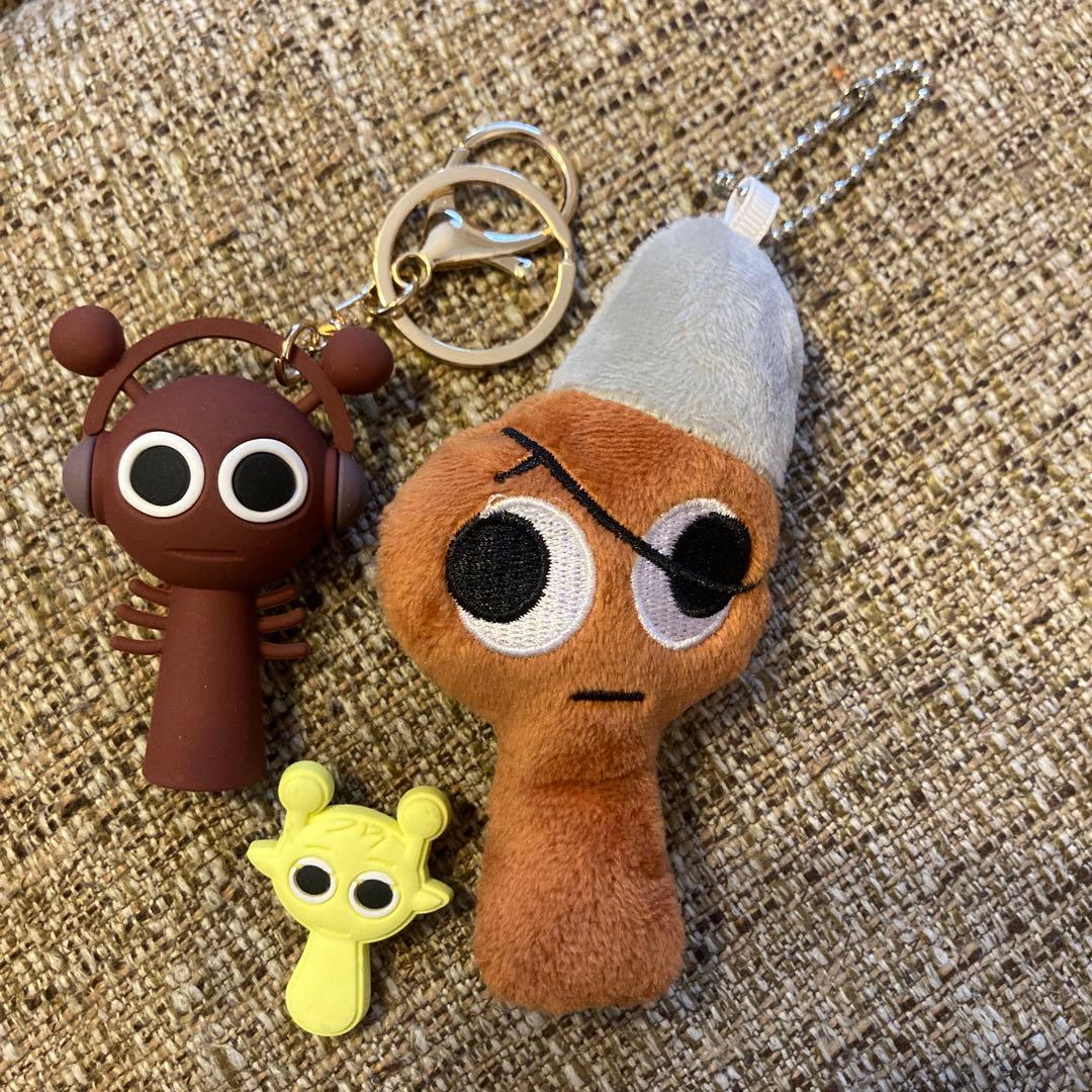 スプランキー ぬいぐるみ キーホルダーセット紐付き sprunki リズム