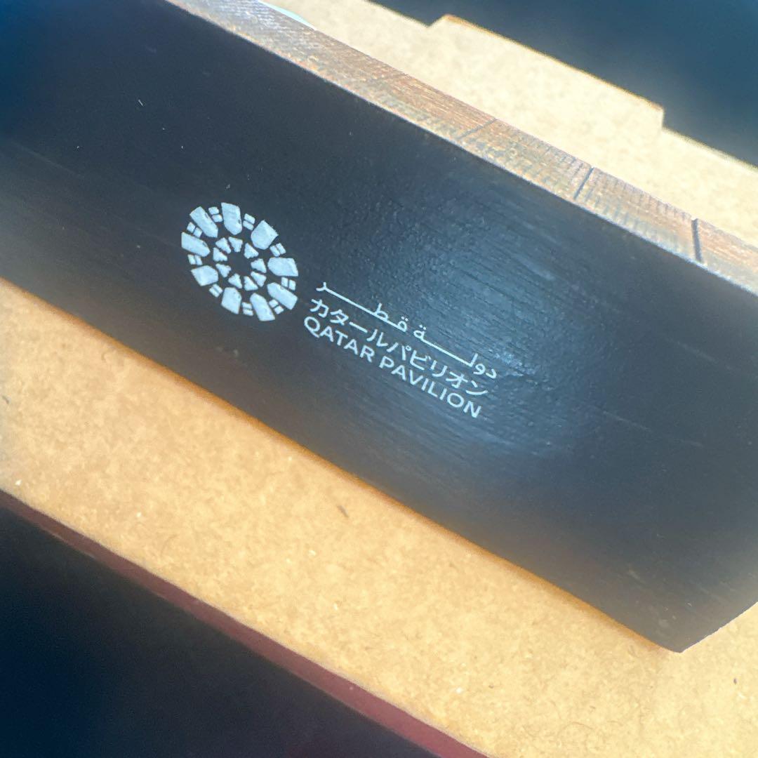 豪華ガイドマップ付き】カタール館 木製のパビリオン模型 新品未使用