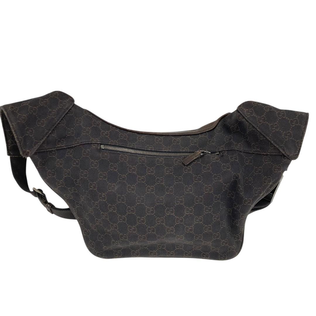 GUCCI グッチ ボディバッグ GGキャンバス レザー 101679 茶系 - メルカリ