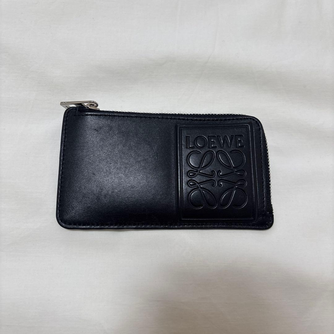 LOEWE カードホルダー　ケース すぐ届く！LOEWE コインカードホルダー ソフトグレインカーフ (LOEWE