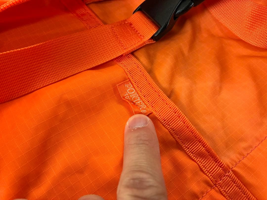 廃盤/南京錠付】PORTER TRIP 大容量 ボストンバッグ オレンジ 旅行用品