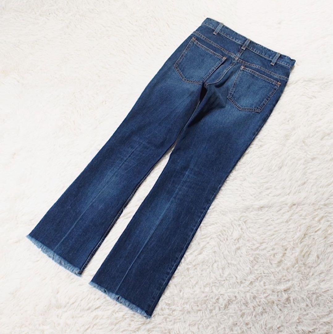 24年《RED CARD》Laura (W23)フレアパンツ カットオフ 加工