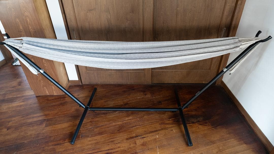 【１回使用のみ】susabi ダブルハンモック ブラウン×ブラックスタンド Amazon.co.jp: 【6色から選べる】Susabi ハンモック ダブルサイズ