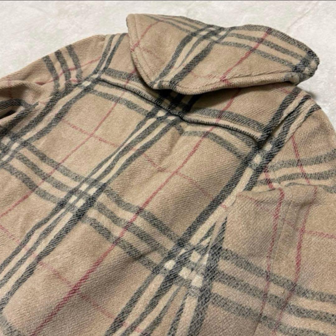 美品 バーバリーロンドン ダッフルコート 霜降りノバチェック L〜XL