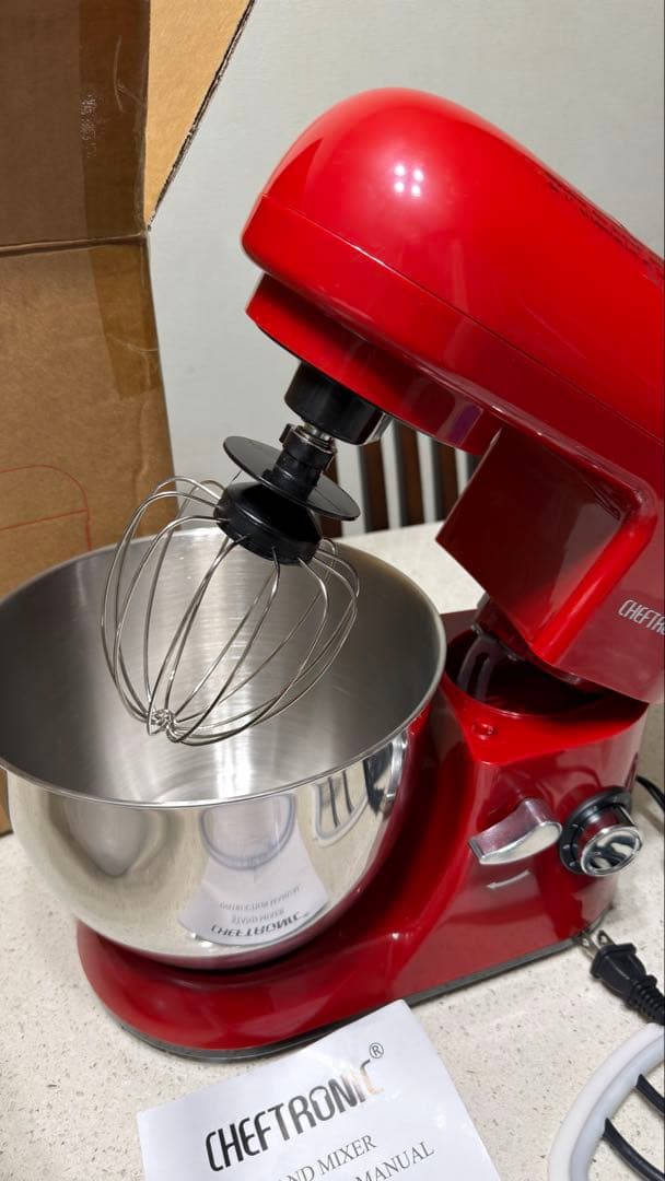 CHEFTRONIC スタンドミキサー 赤 - メルカリ