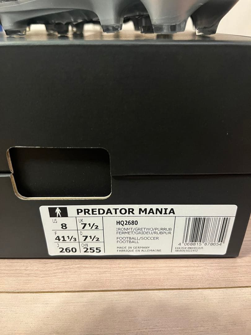 t*a様 【新品未使用】プレデター マニア 26.0cm