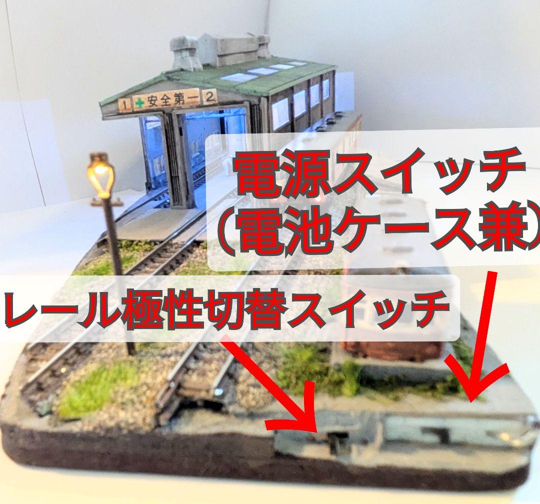 E*O様 Ｎゲージ・ジオラマ展示台【ディーゼル機関庫】※車両付き