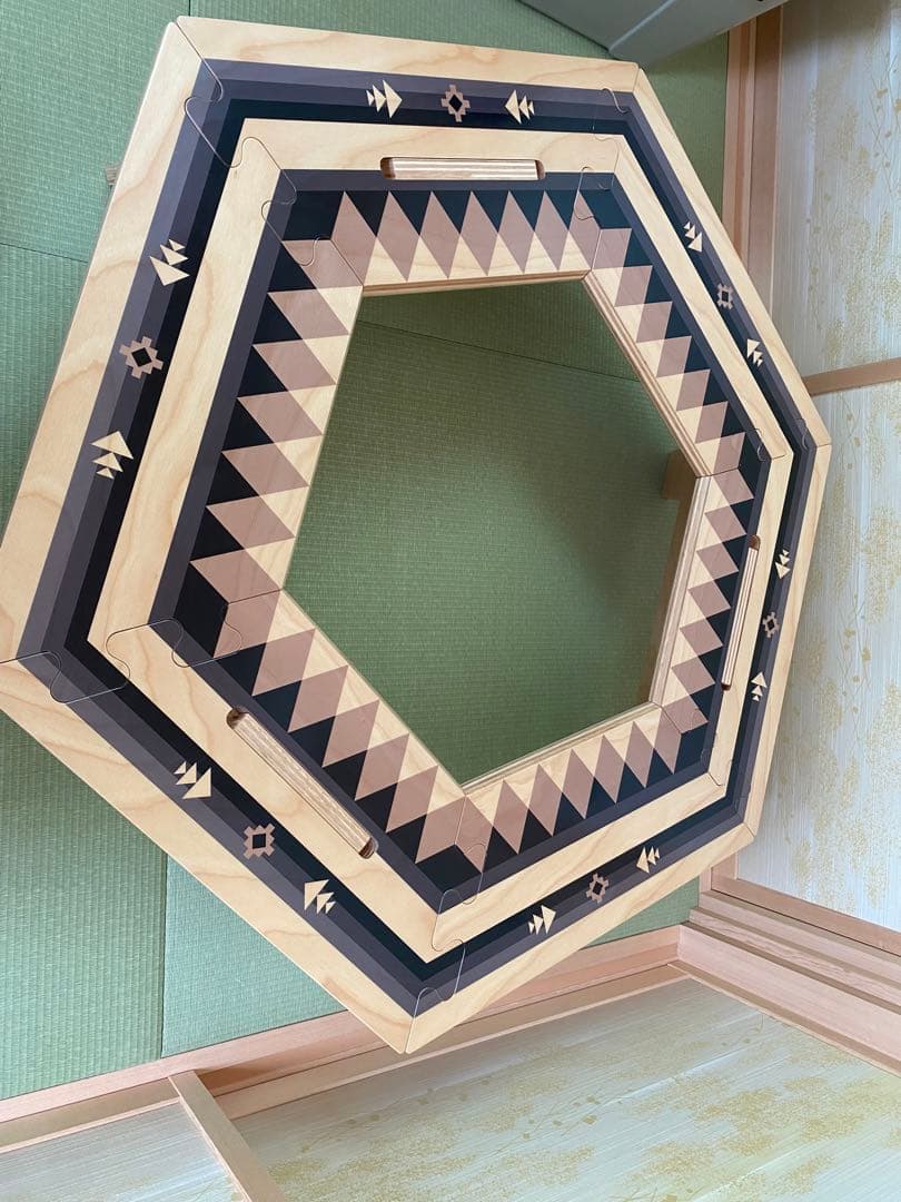 ヘキ次郎ンドル黒　TheArth 収納ケース付き 大人気TheArthのヘキサテーブル！次郎系とへキ男サイズならどっちが