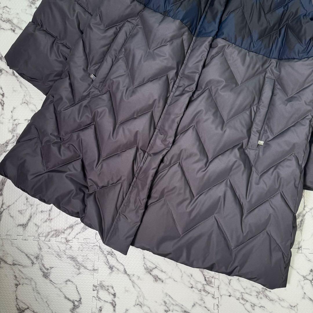 ジャンルイシェイル ダウンコート フォックスファー キルティング 2way