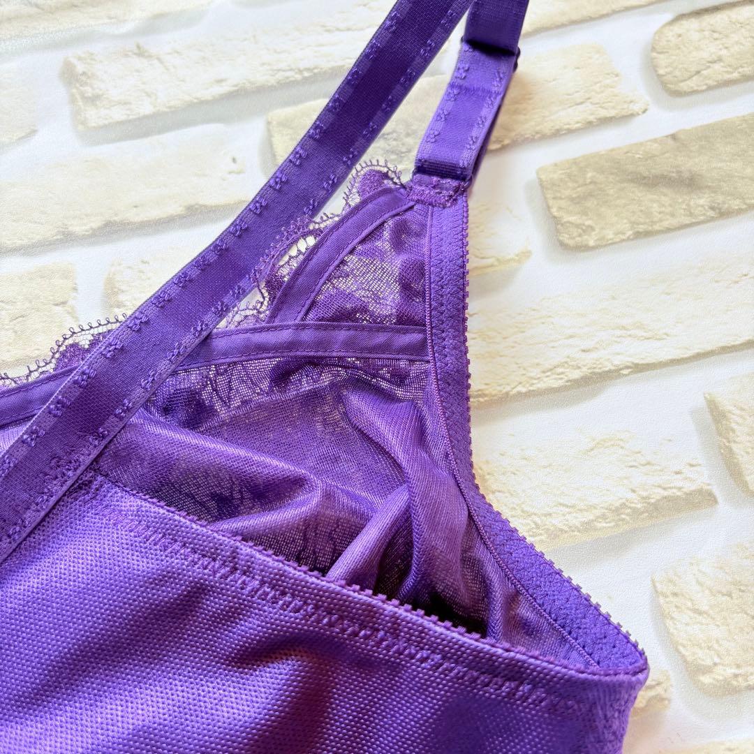 出品 シャンデール補正下着 ボディスーツD95 バイオレット冬用