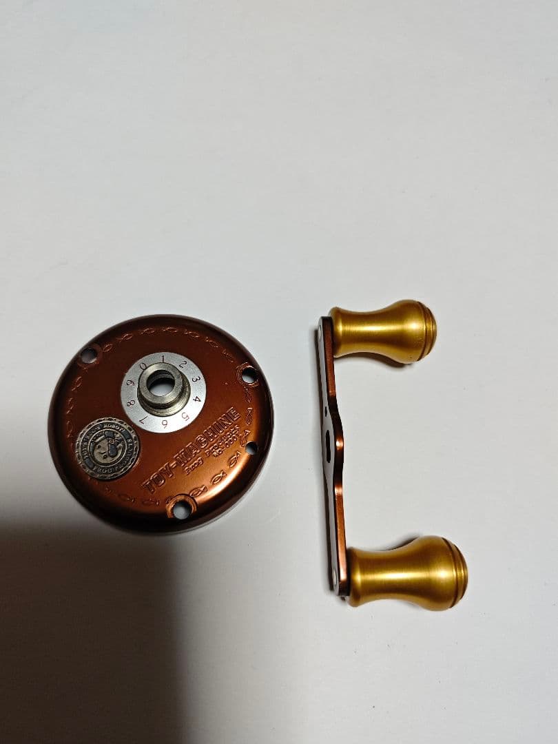 フロッグプロダクツNO.0001ベイトリールパーツ ブラウン リール