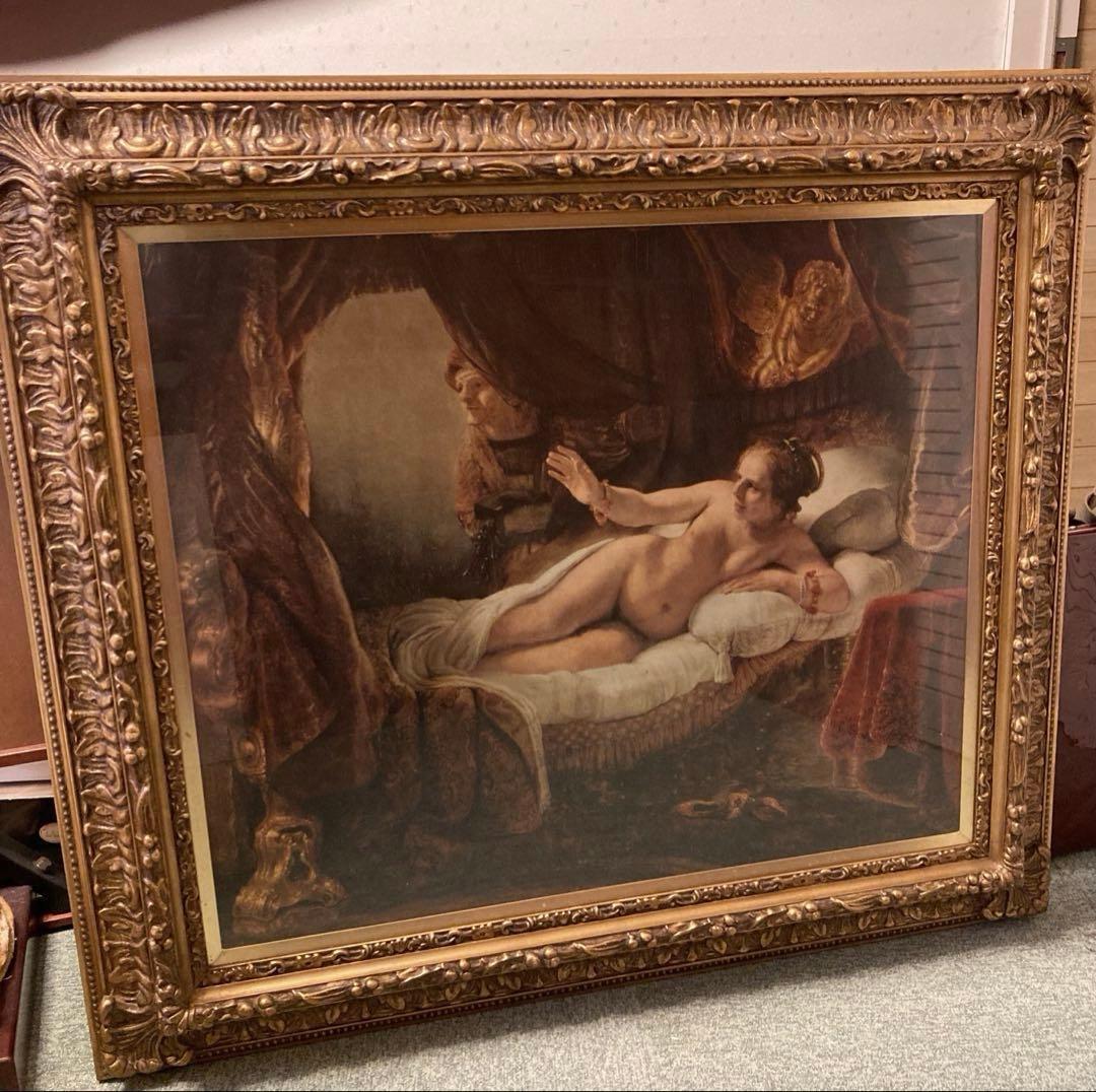 絵画　レンブラント　「ダナエ」