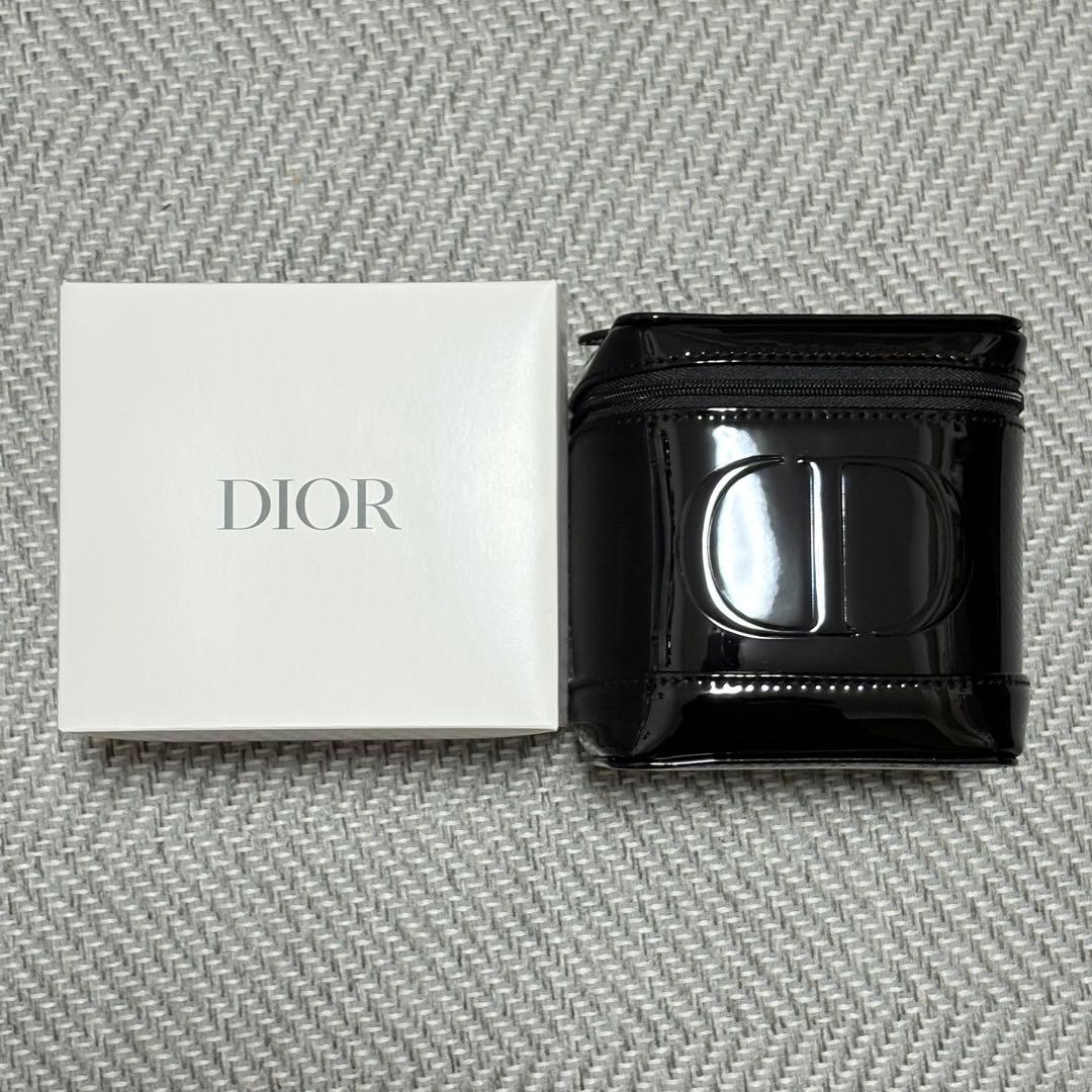 限定】ディオール DIOR エナメル バニティポーチ ブラック 黒 - メルカリ