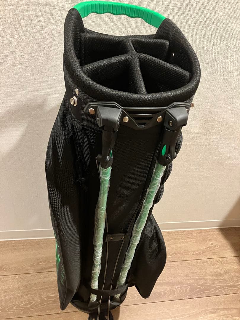 THE GOLF ゴルフバッグ・キャディバッグ ブラック/グリーン 木梨