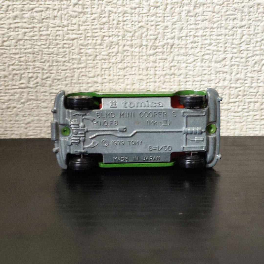 TOMICA トミカ ミニクーパー 緑/白色 輸出カラー 箱付き - メルカリ