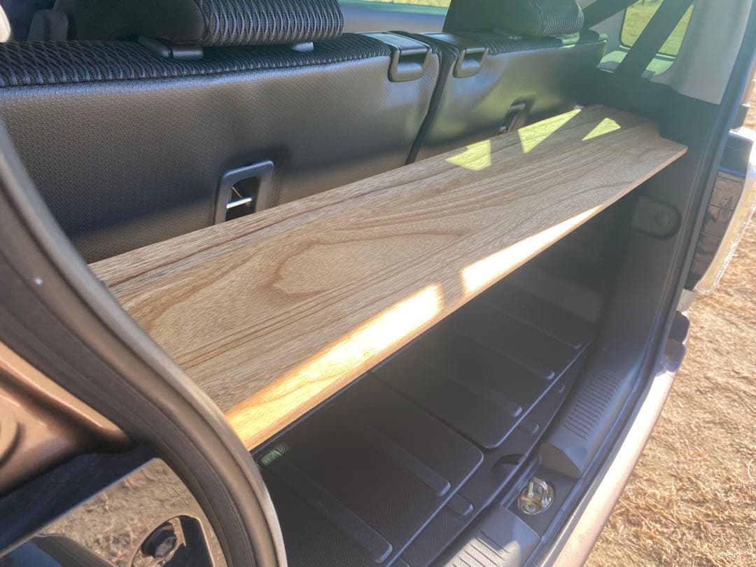 スズキ 新型ハスラー用ラゲッジボード 木製 塗装済 リクライニング対応 車中23 スズキ 新型ハスラー用ラゲッジボード 木製 塗装済 リクライニング対応