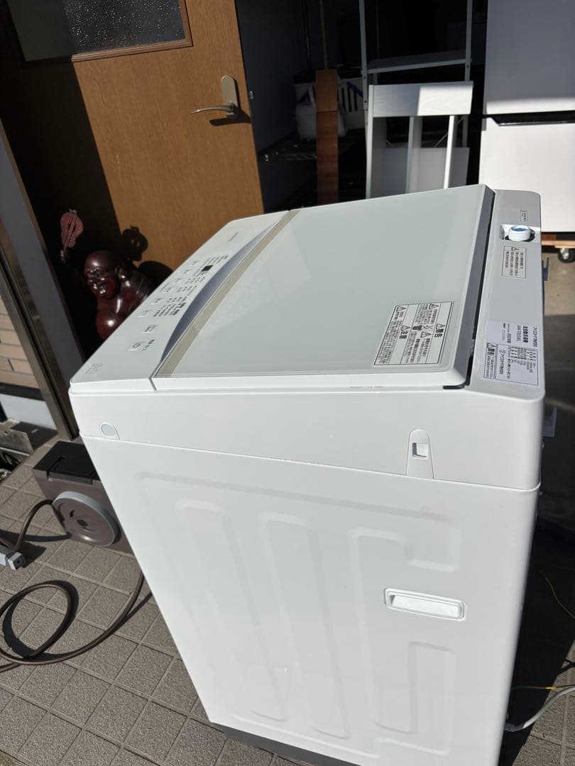 女性オーナー！22年製 6.0kg 洗濯機 ガラストップ アイリスオーヤマ