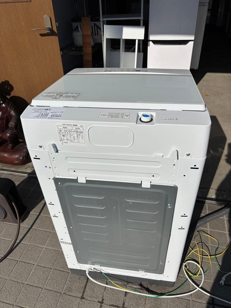 女性オーナー！22年製 6.0kg 洗濯機 ガラストップ アイリスオーヤマ