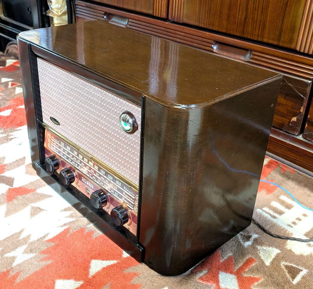 ナショナル 7球AS-450 昭和レトロ真空管ラジオ オールバンド - メルカリ
