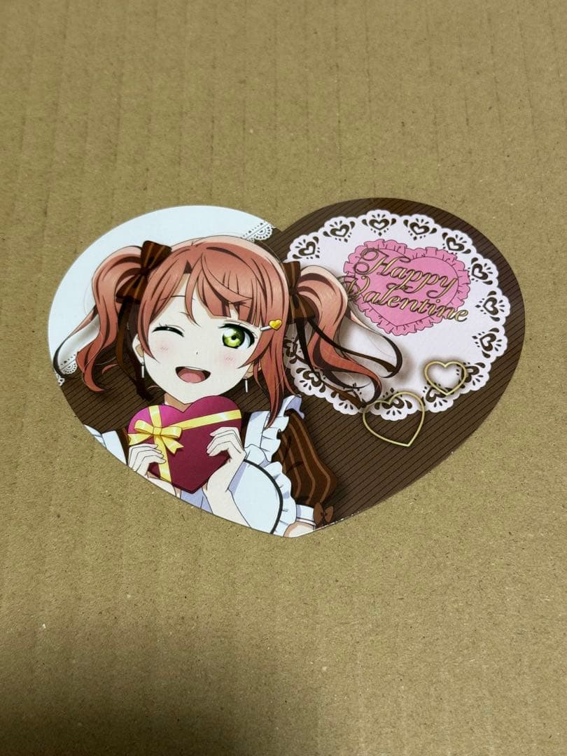 購入特典 バレンタイン ハート型カード 歩夢】ラブライブ 虹ヶ咲