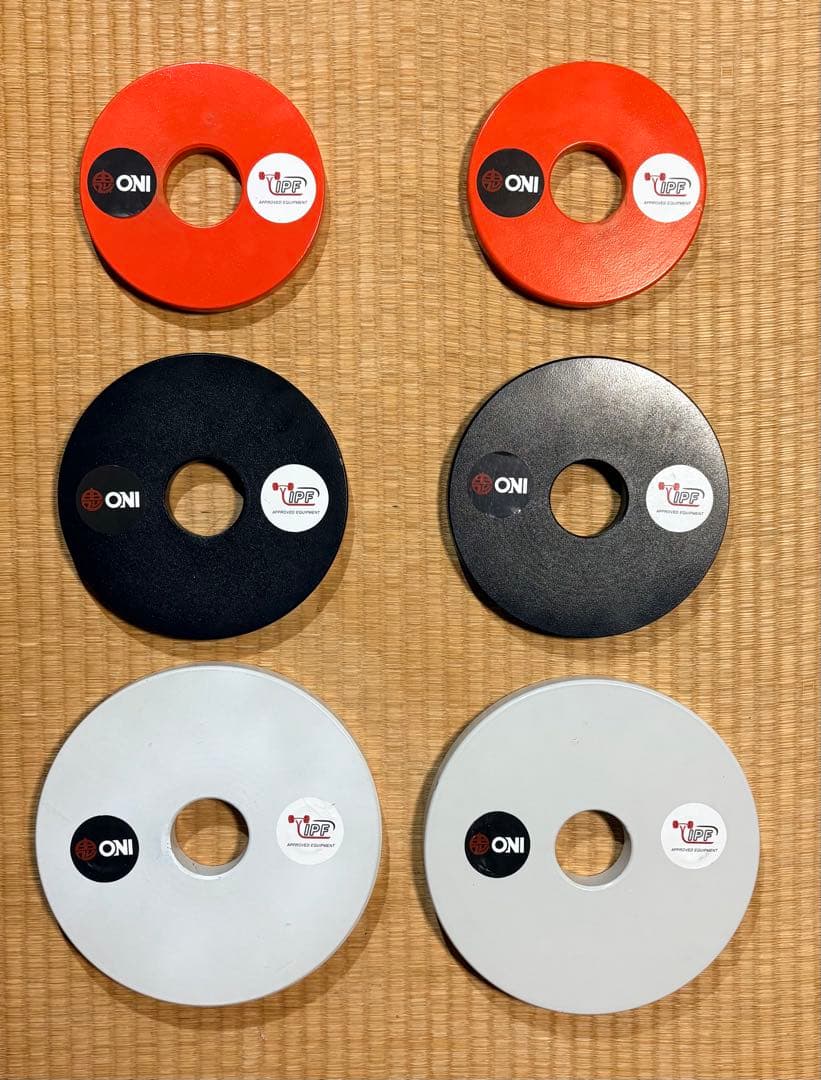 ONI プレート 5kg×2枚 2.5kg×2枚 1.25kg×2枚　6枚セット