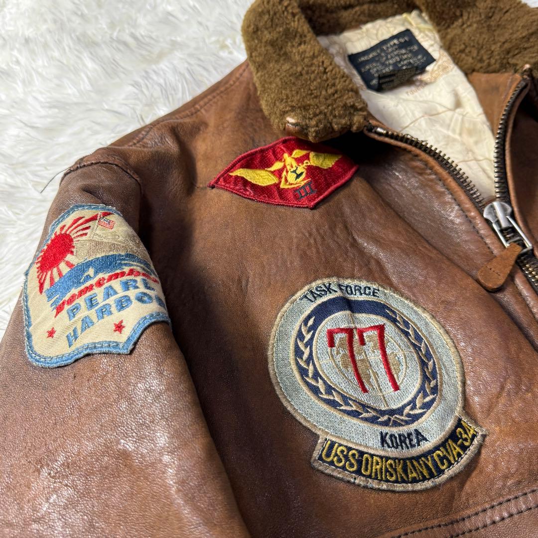 希少】アヴィレックス G-1 フライトレザージャケット M トップガン