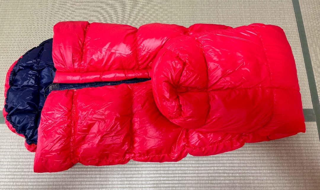 デニムさん専用 ダウンシュラフ （秋＆冬季用）ネイビー/レッド 天