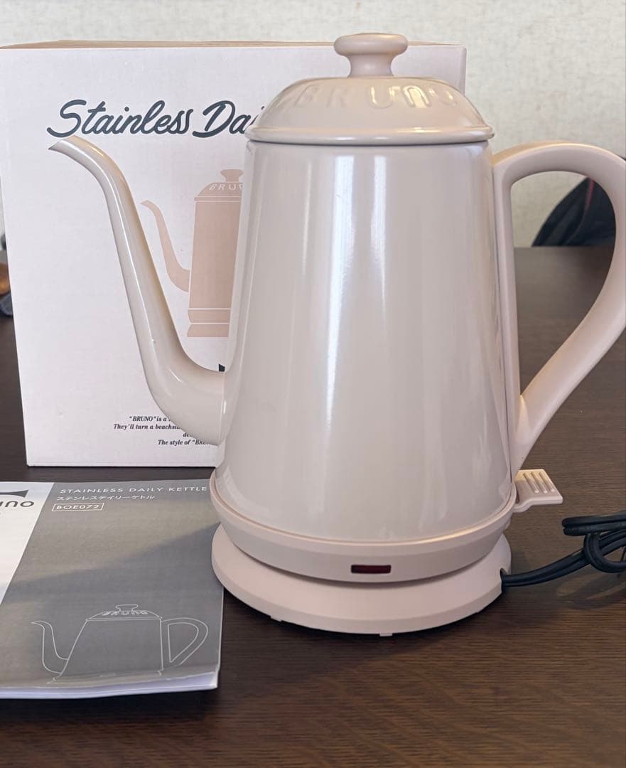 BRUNO ステンレスデイリーケトル 限定色ピンクベージュ - メルカリ