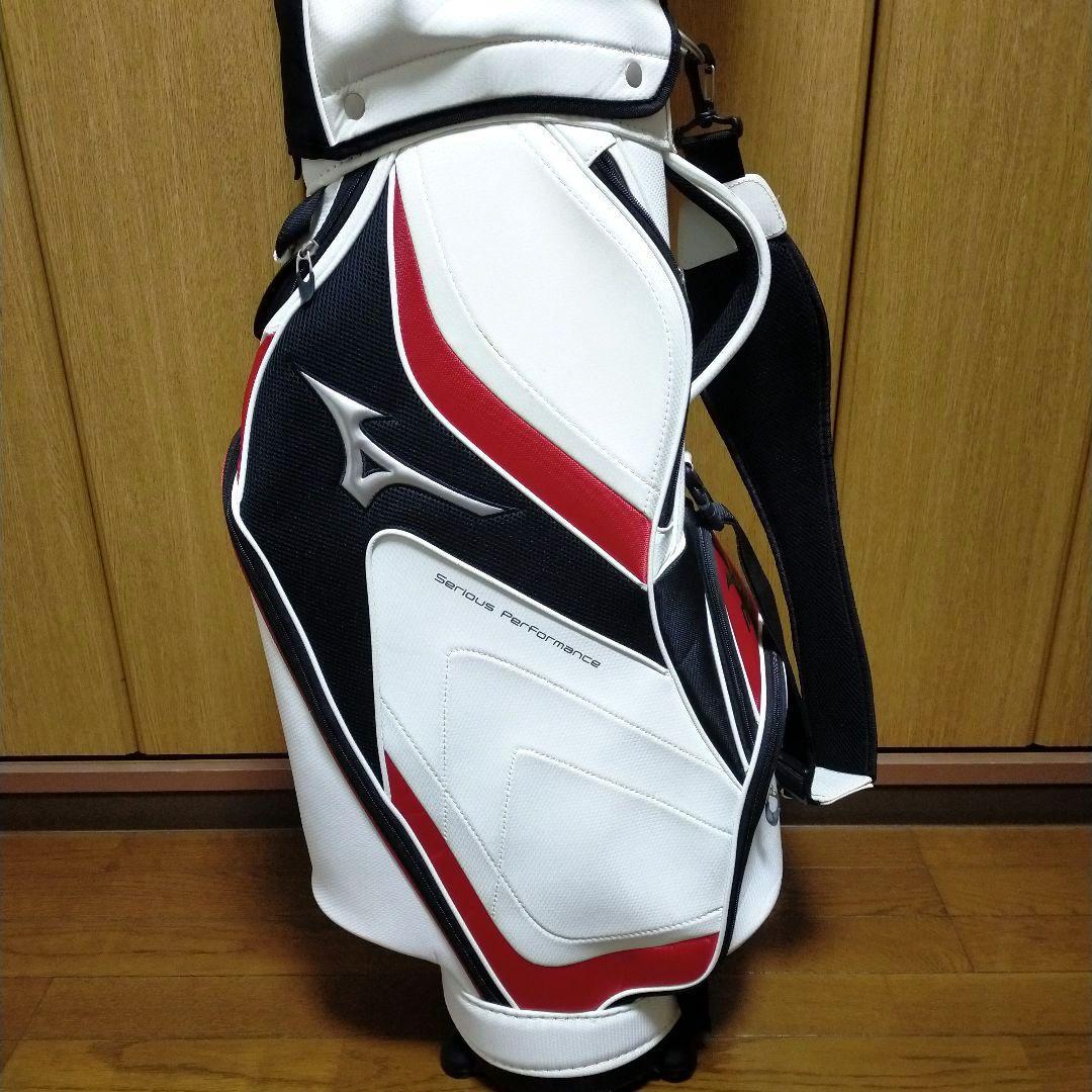 Mizuno キャディバッグ ホワイト レッド ブラック おまけ付IGNIO