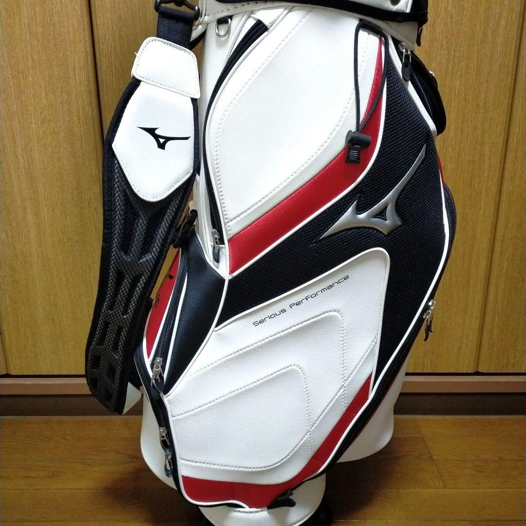 Mizuno キャディバッグ ホワイト レッド ブラック おまけ付IGNIO