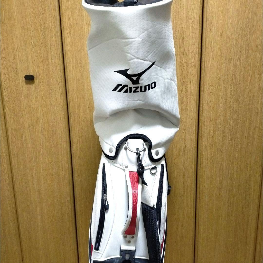 Mizuno キャディバッグ ホワイト レッド ブラック おまけ付IGNIO