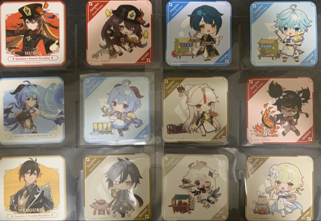 【美品】原神 スイパラ コースター フードタグ まとめ売り