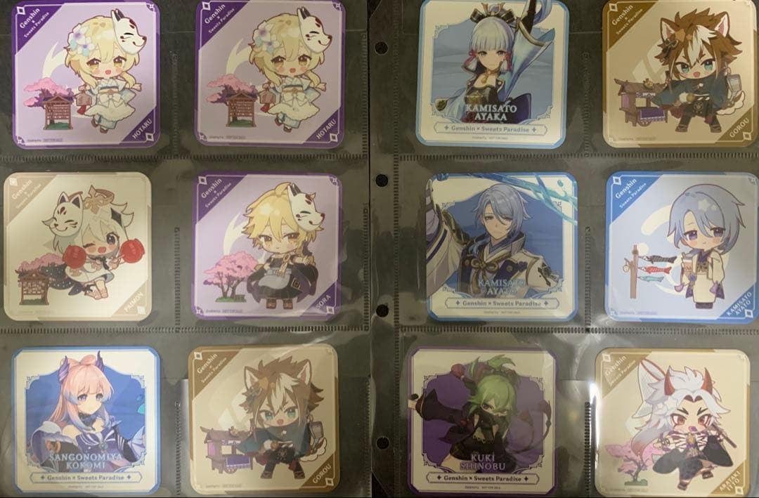 【美品】原神 スイパラ コースター フードタグ まとめ売り