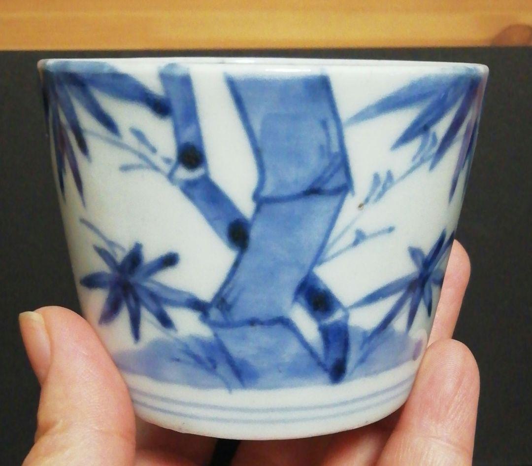 古伊万里 染付 蕎麦猪口 花図 四客 食器 - メルカリ