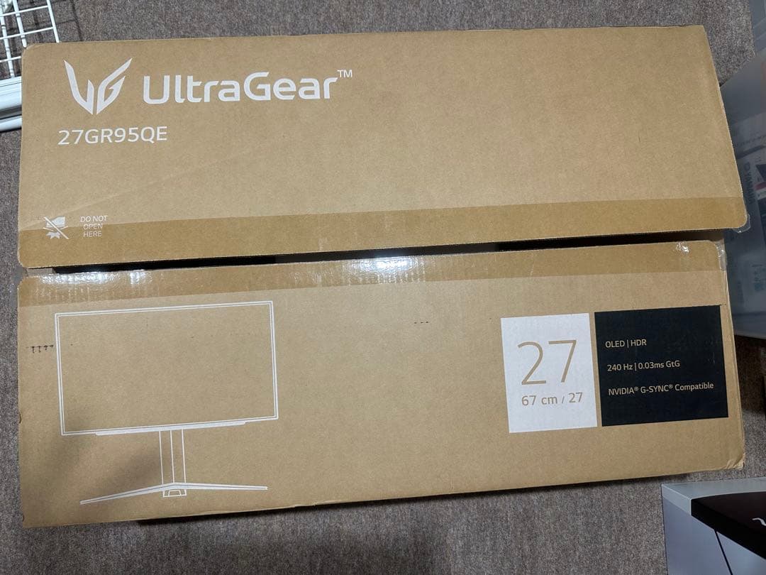 【最終】WQHD 240hz 0.03ms LG有機ELモニター