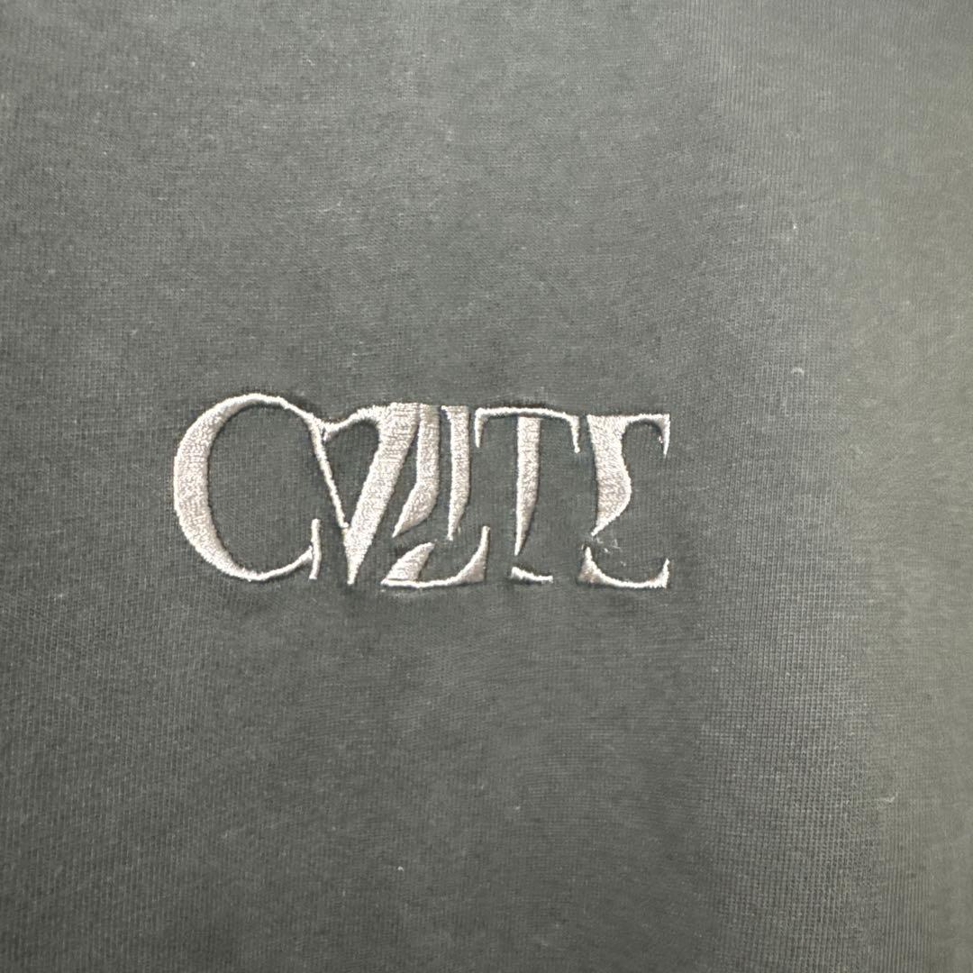 【XL】CVLTE 刺繍ロゴ ブラック Tシャツ 古着